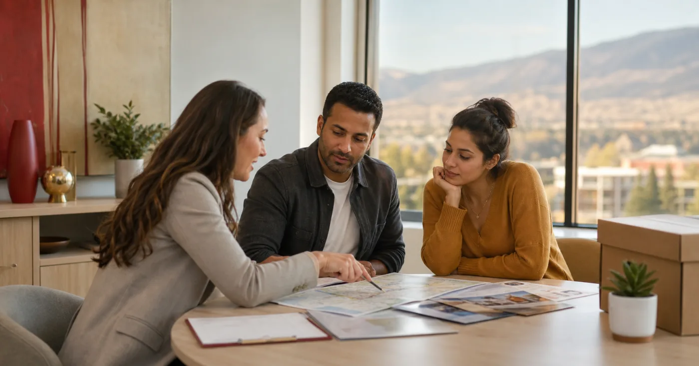 Relocation advisor supporting a professional couple